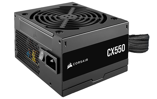 Fonte Corsair CX550, 550W, 80 Plus Bronze, PFC Ativo, ATX, CP